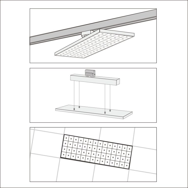 Installation Types of LED track panel light