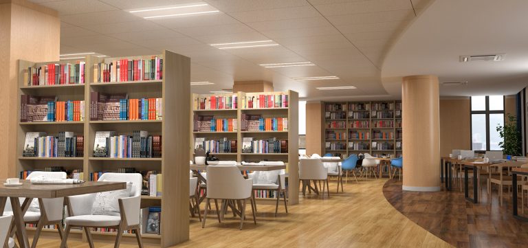 LED modular lights for library